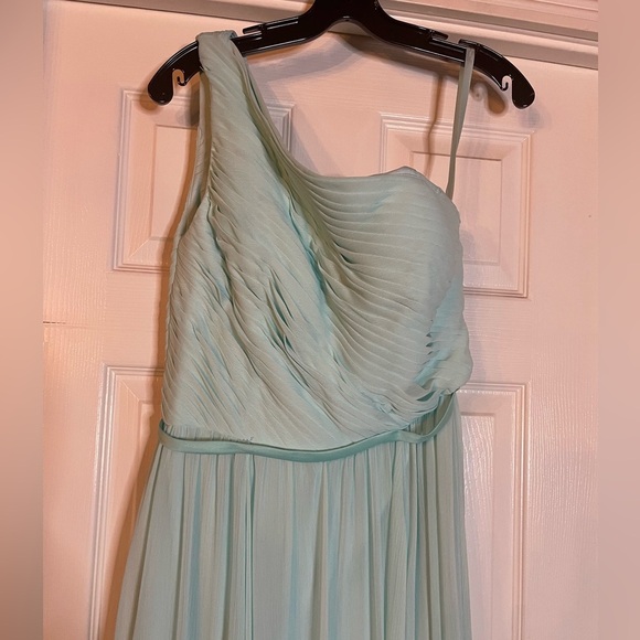 EUC Morilee by Madeline Gardner Chiffon One Shoulder Dress - Picture 2 of 7